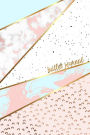 Bullet Journal: Marble + Gold Designer Bullet Journal Dot Grid Journal