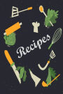 Recipes: 110 Pages, Blank Cookbook, 6x9 inches Blank Recipe Book; Blank Cookbook; Personalized Recipe Book; Cute Recipe Book; Empty Recipe Book; Customized Recipe Book; Small Blank Cookbook; Blank Recipe Cookbook