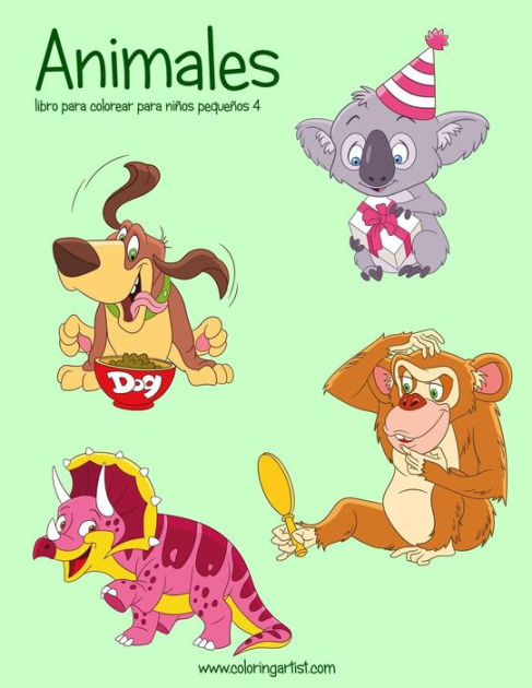 Colorea por números Animales: Libro para colorear para niños de 4