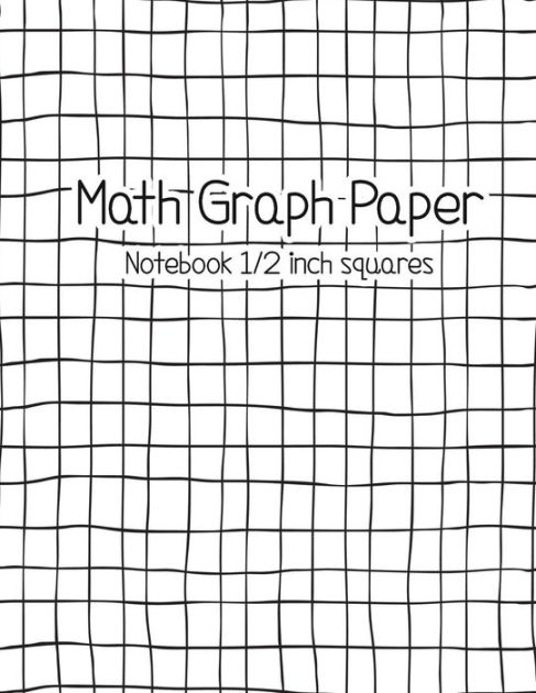 Math Graph Paper Notebook 1 2 Inch Squares Large 8 5 X 11