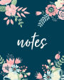 Notes, Composition Notebook: Floral Corners, 150 Pages, Medium (College) Ruled, 6