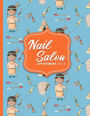 Nail Salon Appointment Book: 6 Columns Appointment Note, At A Glance Appointment Book, Large Appointment Book, Cute Cowboys Cover