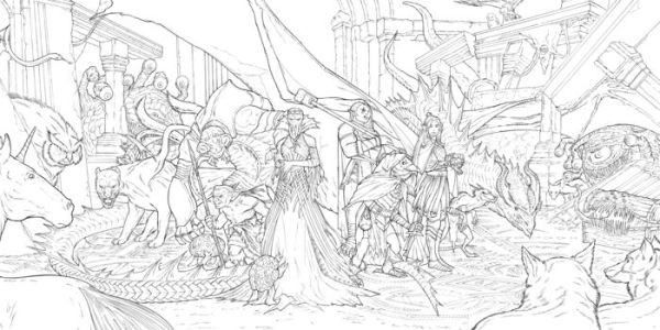 The Dungeons & Dragons Coloring Book: 80 Adventurous Line Drawings