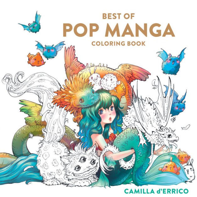 Best of Pop Manga Coloring Book by Camilla d'Errico, Paperback