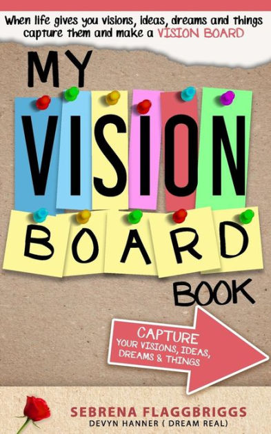 VISION BOOK: Cover a composition book like a vision board to write down  your thoughts too.