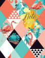 Notebook: Notebook Journal Diary : Flamingo Flower, 120 Lined pages, 8.5