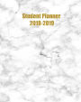 Student Planner 2018-2019: White Marble & Gold : Two Year calendar and Monthly Planner & Organizers for High School, College & University Students (Volume 5)