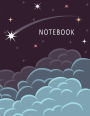 Notebook: Falling star: Journal Dot-Grid, Grid, Lined, Blank No Lined: Book: Pocket Notebook Journal Diary, 110 pages, 8.5