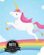 Notebook as Lined: Unicorn : Book : Notebook Journal Diary, 120 Lined pages, 8.5