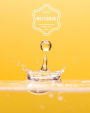 Notebook: Water drop yellow background : Book : Diary, 120 pages, 8
