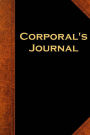 Corporal's Journal: (Notebook, Diary, Blank Book)