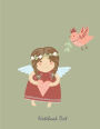 Notebook dot: Cute girl angel: Notebook Journal Diary, 110 pages, 8.5