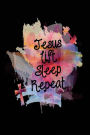 Jesus Lift Sleep Repeat: Jesus Weight Training Log Notebook