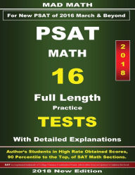 Title: 2018 New PSAT Math 16 Tests, Author: John Su