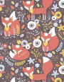 Fox Notebook: Journal for Girls Kids & Women to Write In & Doodle: Large 8.5