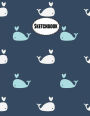 Sketchbook: Sketchbook : Dolphin 110 Pages of 8.5