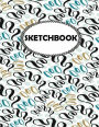 Sketchbook: Wavy lines : 110 Pages of 8.5