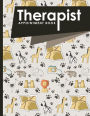 Therapist Appointment Book: 4 Columns Appointment Log, Appointment Scheduling Template, Hourly Appointment Book, Cute Safari Wild Animals Cover
