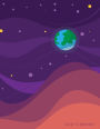 Sketchbook: Universe planets: 110 Pages of 8.5