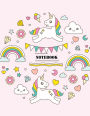 Notebook: Notebook Cute Unicorn : Notebook composition : Journal Dot-Grid,Graph,Lined,Blank No Lined : Book : Pocket Notebook Journal Diary, 110 pages, 8.5