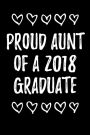 Proud Aunt of a 2018 Graduate: Blank Lined Journal