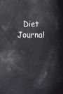 Diet Journal Chalkboard Design: (Notebook, Diary, Blank Book)