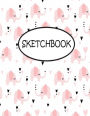 Sketchbook: Cute Pink Elephant : 110 Pages of 8.5