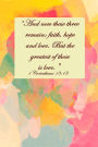 Prayer Journal: Pastel Cover with Corinthians Quote
