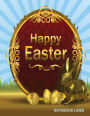 Notebook lined: Golden Rabbit Easter: Notebook Journal Diary, 110 pages, 8.5