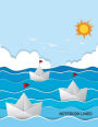 Notebook lined: Boats sailing sea: Notebook Journal Diary, 110 pages, 8.5