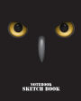 Notebook Sketchbook: Black Owls Cover : Notebook Sketchbook, Paper book for Sketching, Drawing, Journaling & Doodling (Sketchbooks), Perfect size at 8