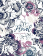 Floral Bullet Journal: Colorful Floral, Floral Watercolor, Pink and White, Notebook, Floral Graphic, Colorful Notebook, Gift for Girls, Bullet Journal and Sketch Book, Composition Book, Journal, 8.5 x 11 inch 110 page, Wide Ruled