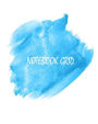 Notebook grid: Watercolor brush stroke: Notebook Journal Diary, 120 pages, 8