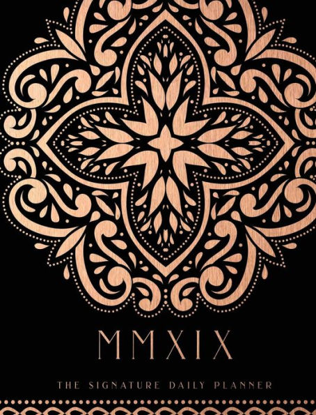 Rose Gold Black: 2019 Signature Day Planner