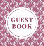 Guest Book for Home, Birthdays, and Showers - Pink and White Floral Pattern
