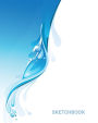 Sketchbook: Abstract water: 120 pages of 8