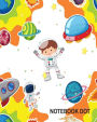 Notebook dot: Astronaut flying space: Notebook Journal Diary, 120 pages, 8