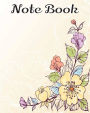 Notebook: Abstract vector flower background : Notebook Journal Diary, 120 Lined pages, 8