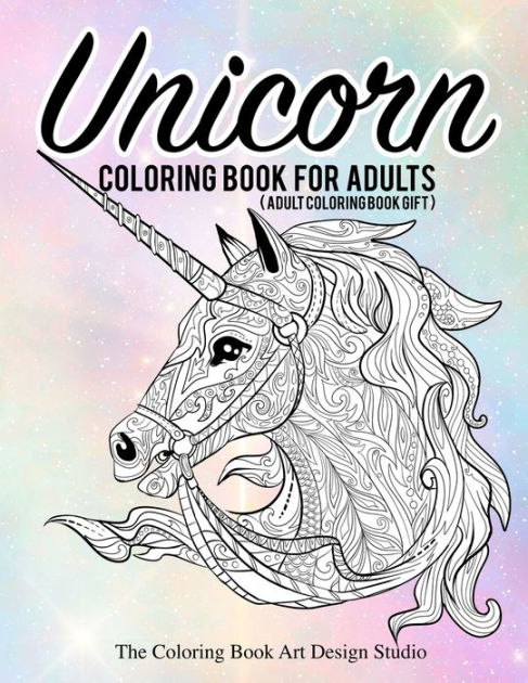 Adult Coloring Book: Stress Relieving Animal and Unicorn Designs