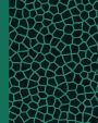 Journal: Animal Print (Green Giraffe) 8x10 - GRAPH JOURNAL - Journal with graph paper pages, square grid pattern
