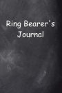 Ring Bearer's Journal Chalkboard Design: (Notebook, Diary, Blank Book)