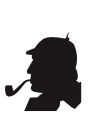 Sherlock Holmes Composition Book College Rule 7.44x 9.69