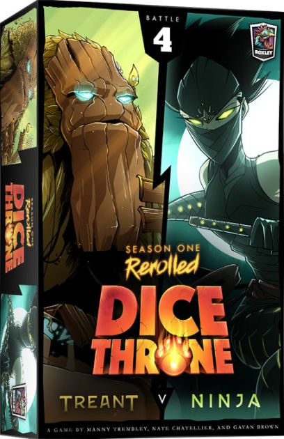 Dice Throne Season 1 Rerolled Treant v Ninja by Dice Throne Inc