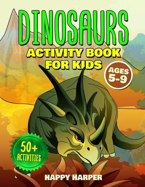 usborne little children's dinosaur activity book