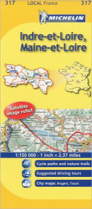 Michelin Map France: Indre-et-Loire, Maine-et-Loire 317