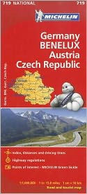 Title: Michelin Germany Austria Benelux Czech Republic Map 719, Author: Michelin Travel & Lifestyle