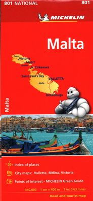 Michelin Malta Map 801
