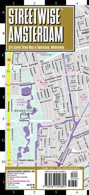 Streetwise Amsterdam Map - Laminated City Center Street Map of Amsterdam, Netherlands