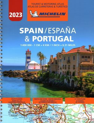 Mapa Michelin Portugal - Espanha 2022 - Livro - Bertrand