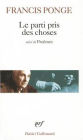 Parti Pris des Choses / Edition 1